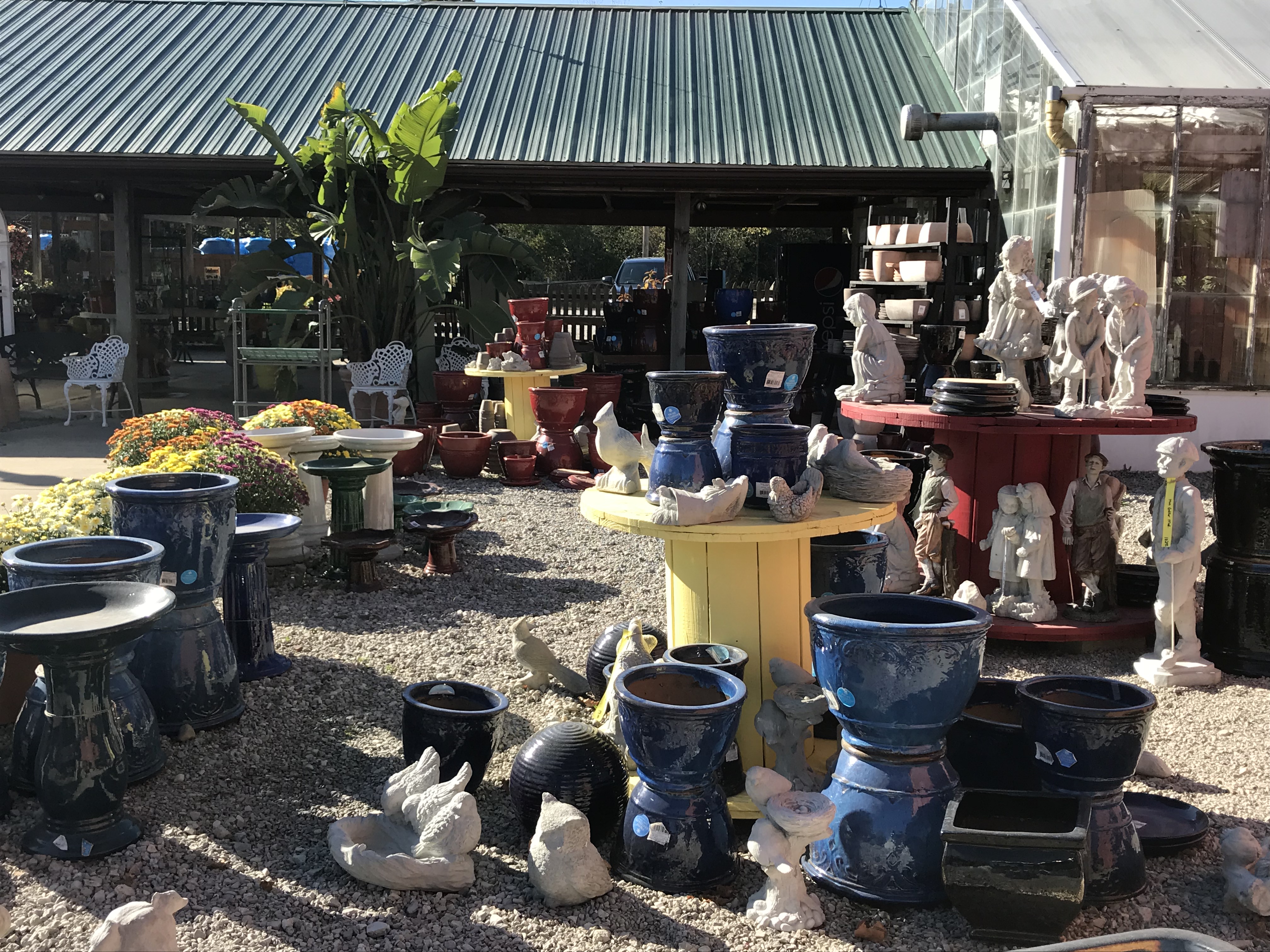 pottery and statuary